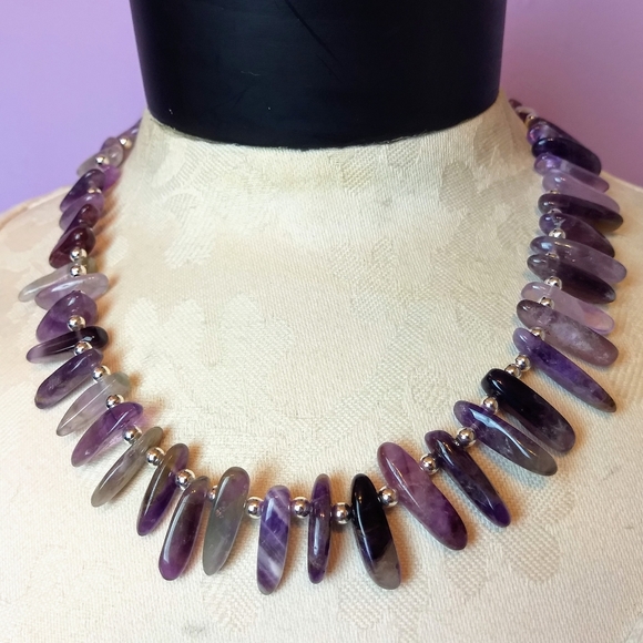 Subtle Delights Jewelry - Piece #396 "Common Quartzesy" Amethyst Necklace